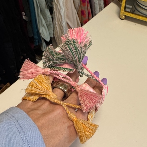 Colorful Embroidered Bracelets Set - Picture 2 of 2